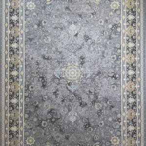 فرش ماشینی ترمه‌ای کد 121131 – ۱۲۰۰ شانه تراکم ۳۶۰۰