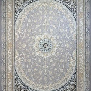 فرش ماشینی ترمه‌ای کد 121533 – ۱۲۰۰ شانه تراکم ۳۶۰۰