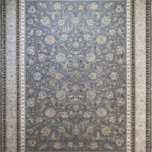 فرش ماشینی طوسی کد 752092 – ۷۰۰ شانه تراکم ۲۱۰۰